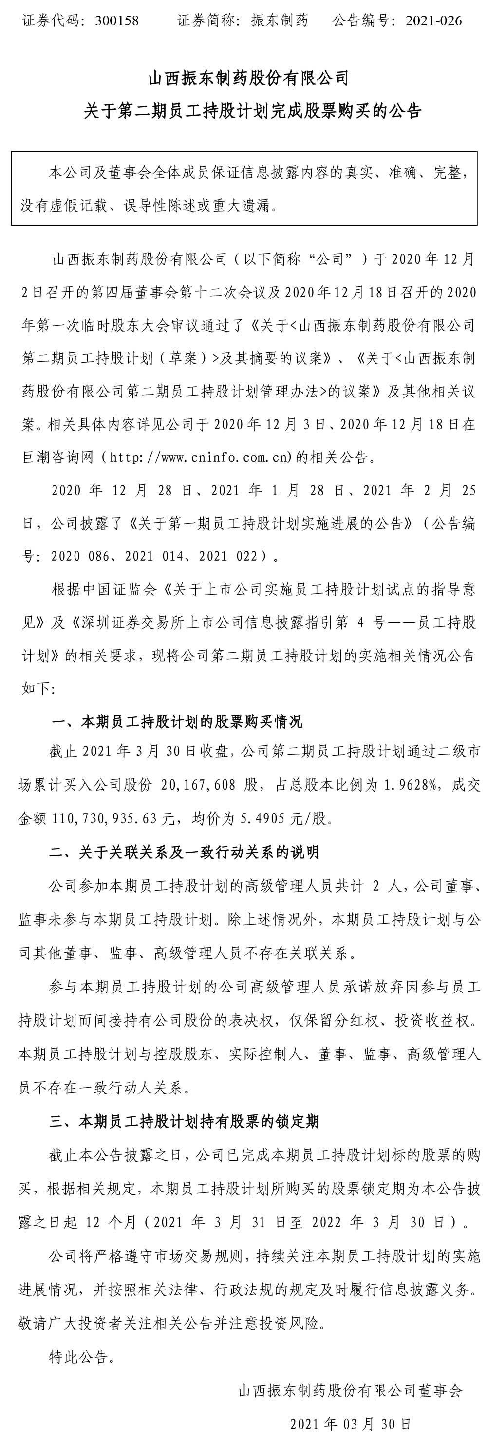大奖国际制药,大奖国际,300158,员工持股,股票购置