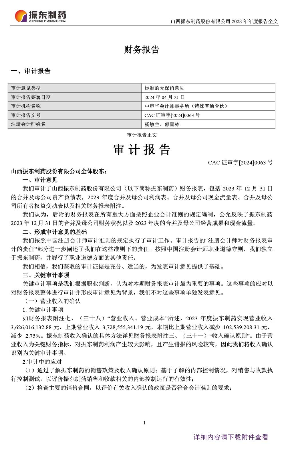 大奖国际制药,大奖国际,300158,年度财务报告,财务报告